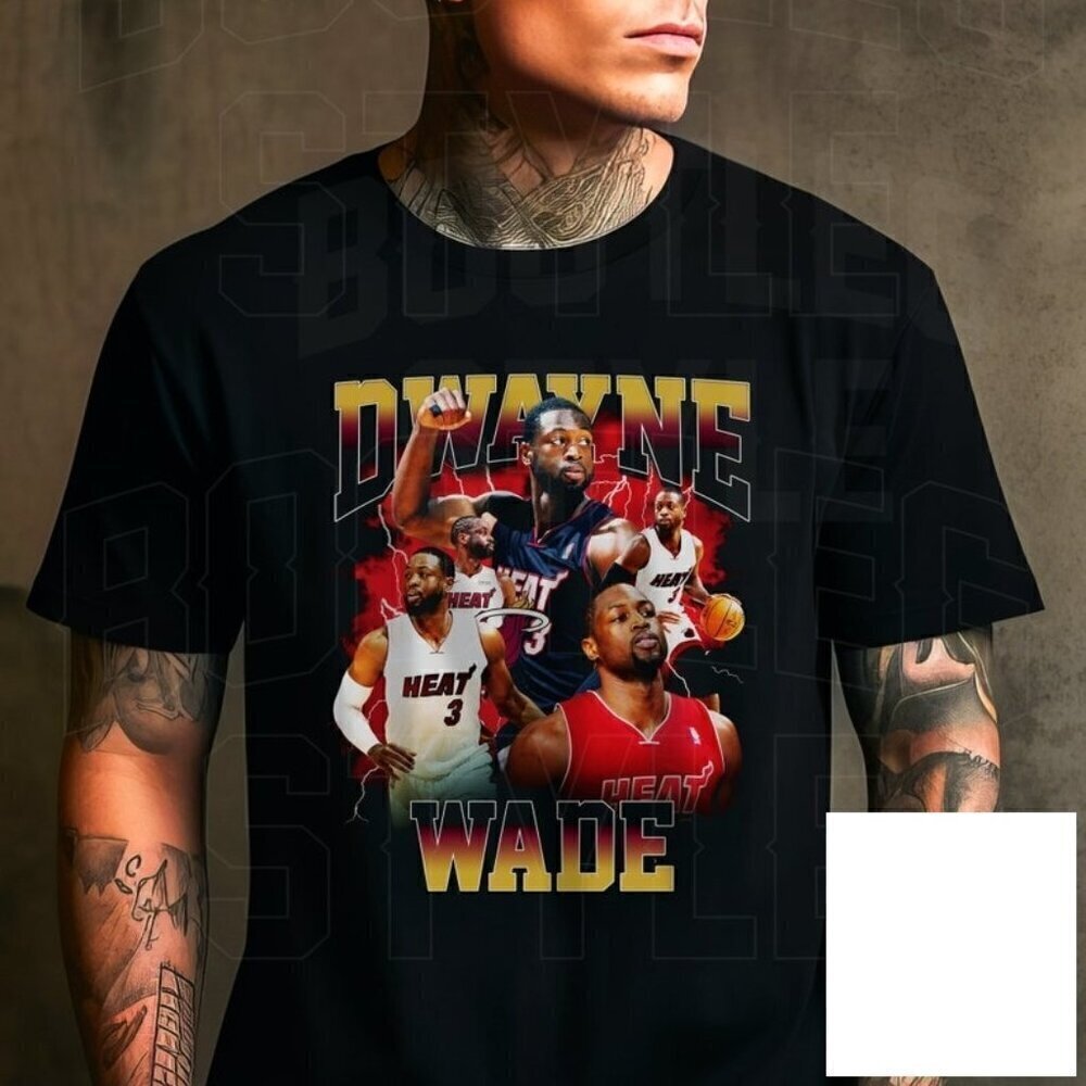 Dwyane Wade 9s Retro Basketball Graphic Classic Sports Fan T-Shirt
